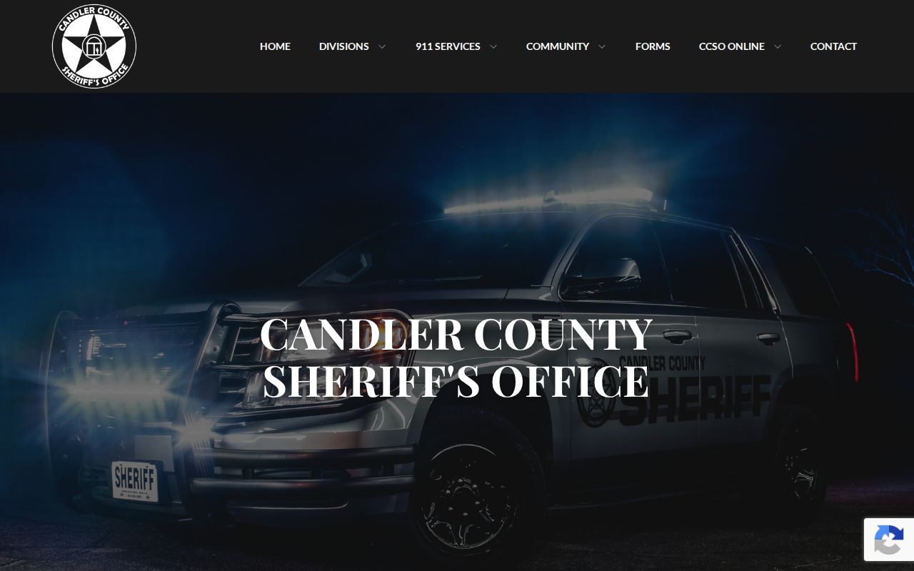 Candler County Sheriff's Office booking record and photo request form